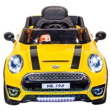 Электромобиль Toyland Mini Cooper HL198 (желтый)